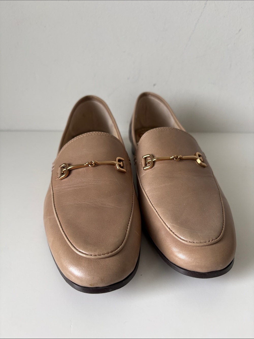 Sam Edelman tan Lorraine leather loafers sz 7.5 preloved